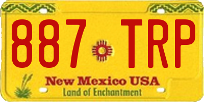 NM license plate 887TRP