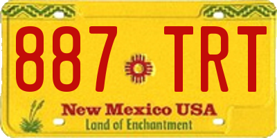NM license plate 887TRT