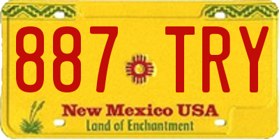 NM license plate 887TRY