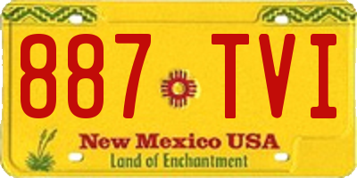 NM license plate 887TVI