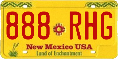 NM license plate 888RHG