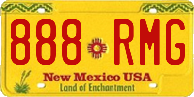 NM license plate 888RMG