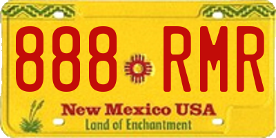 NM license plate 888RMR