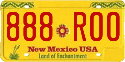 NM license plate 888ROO
