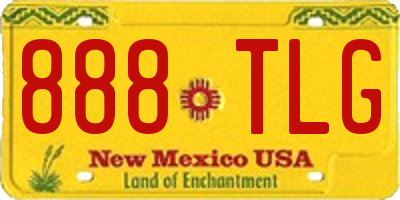 NM license plate 888TLG