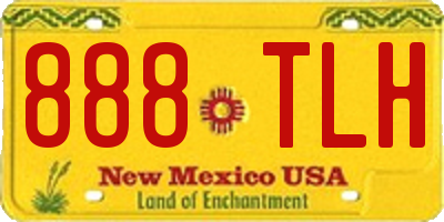 NM license plate 888TLH