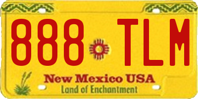 NM license plate 888TLM