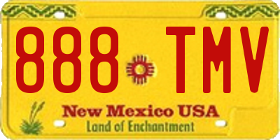 NM license plate 888TMV