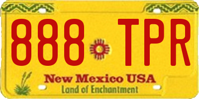 NM license plate 888TPR
