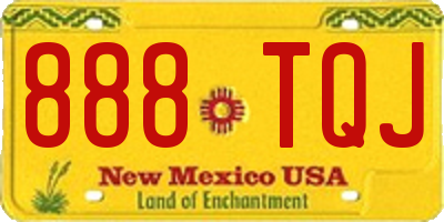 NM license plate 888TQJ