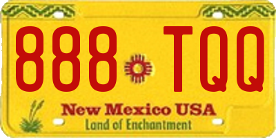 NM license plate 888TQQ