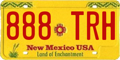 NM license plate 888TRH