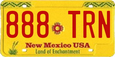 NM license plate 888TRN