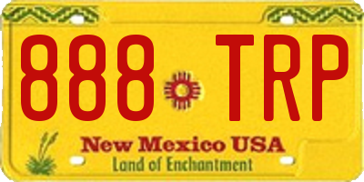NM license plate 888TRP