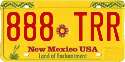 NM license plate 888TRR