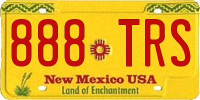 NM license plate 888TRS