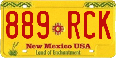 NM license plate 889RCK