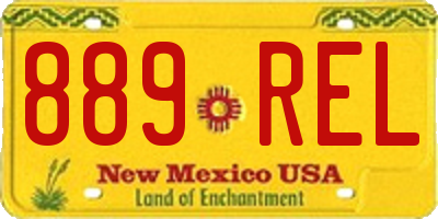 NM license plate 889REL