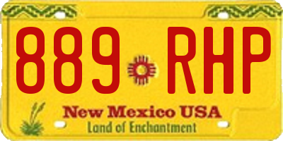 NM license plate 889RHP