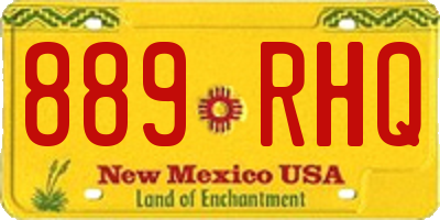 NM license plate 889RHQ