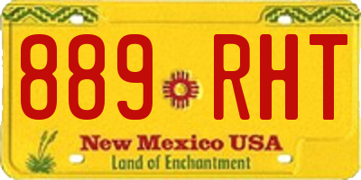 NM license plate 889RHT