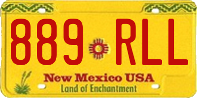 NM license plate 889RLL