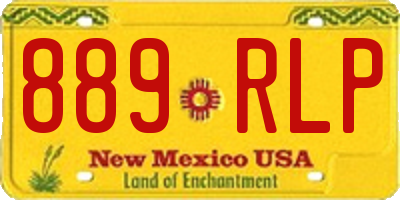 NM license plate 889RLP