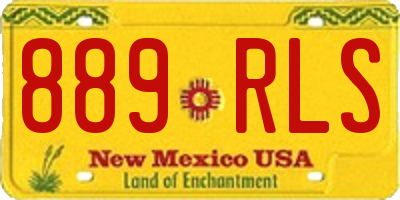 NM license plate 889RLS