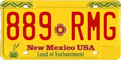 NM license plate 889RMG