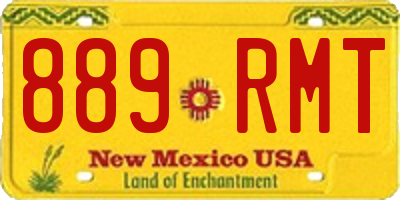 NM license plate 889RMT