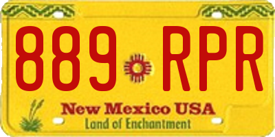 NM license plate 889RPR