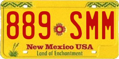 NM license plate 889SMM