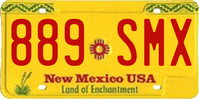 NM license plate 889SMX