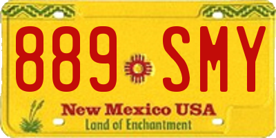 NM license plate 889SMY
