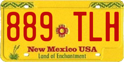 NM license plate 889TLH