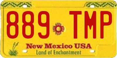 NM license plate 889TMP