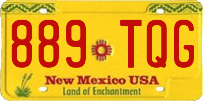 NM license plate 889TQG