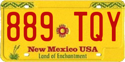 NM license plate 889TQY