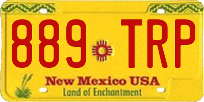 NM license plate 889TRP