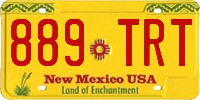 NM license plate 889TRT