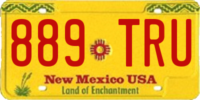 NM license plate 889TRU