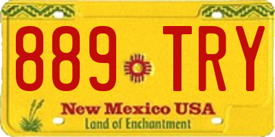 NM license plate 889TRY