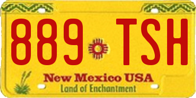 NM license plate 889TSH