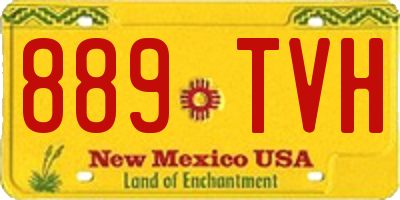 NM license plate 889TVH