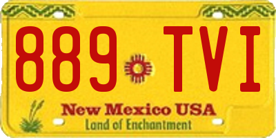 NM license plate 889TVI