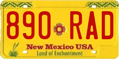 NM license plate 890RAD