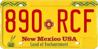 NM license plate 890RCF