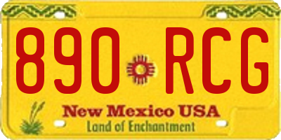 NM license plate 890RCG