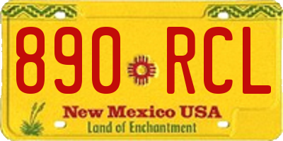 NM license plate 890RCL
