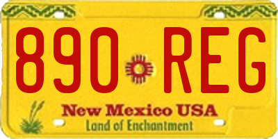 NM license plate 890REG